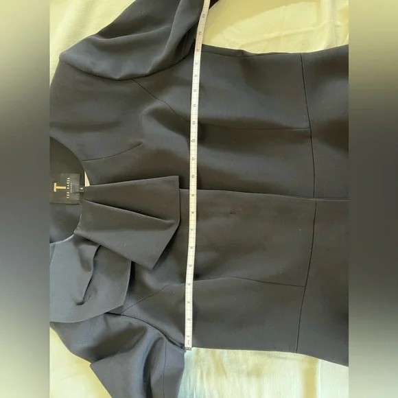 Ted Baker RAYAL Peplum Bow Neck Jacket Size 4 NWOT